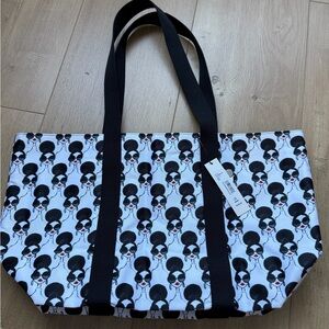 Alice + Olivia Graphic Black and White Tote